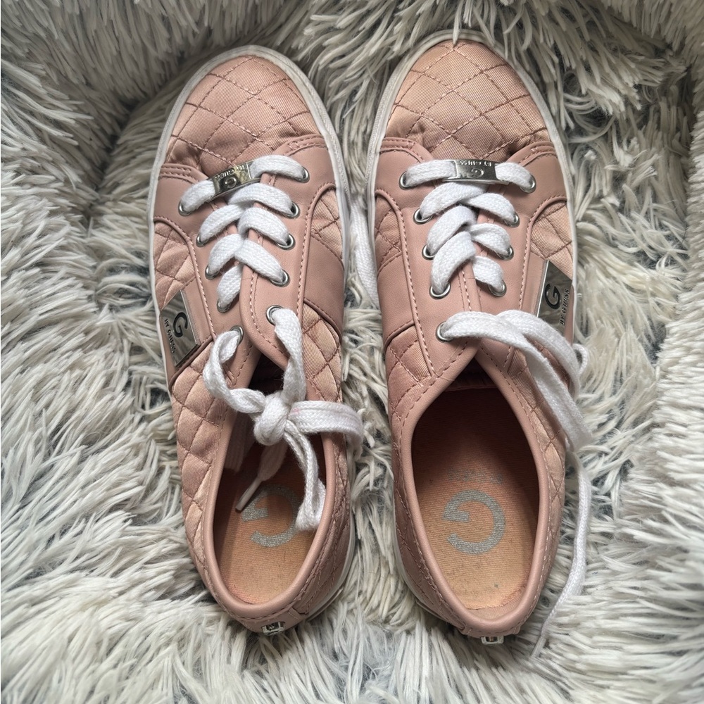 G by Guess Pink Quilted Sneakers
